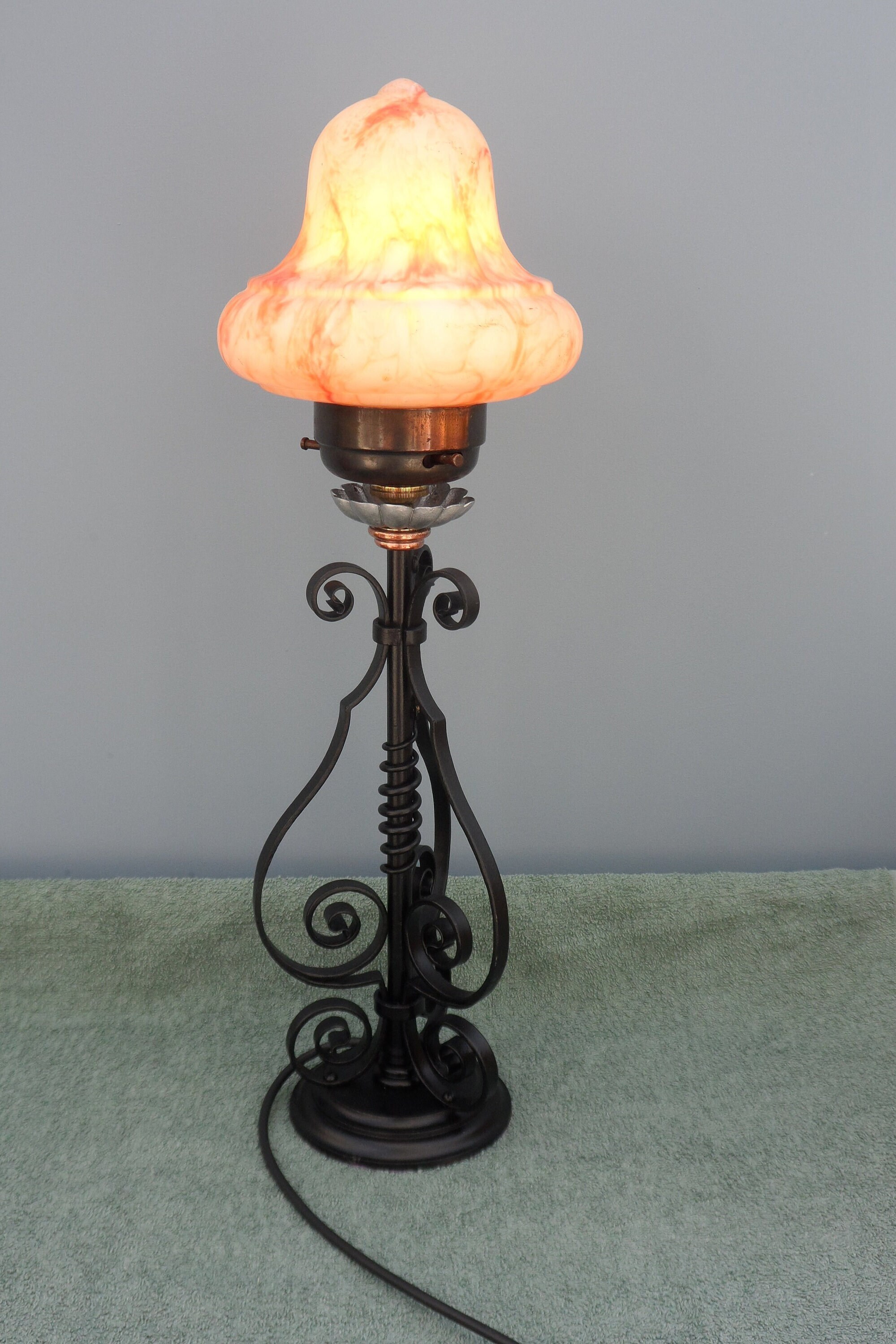 Wrought iron lamps for sale deals