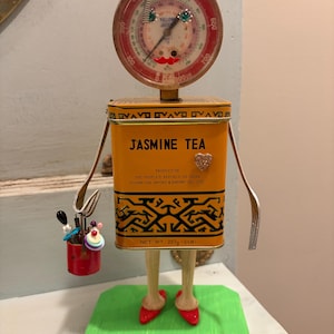 Jasmine Tea Found Object Sculpture