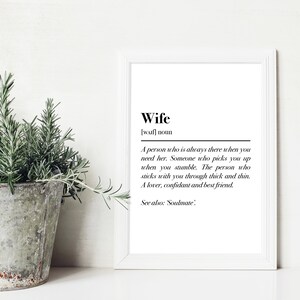Marriage Print on 5x7 or8x10 canvas panel Anniversary Gift Marriage Dictionary Print Wedding Gift Husband or Wife Gift Marriage Quote