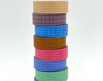 Grid, Washi Tape, 10 meters Length Washi Tape, Graph Paper Washi Tape, Scrapbooking Washi Tape Grid, 10m Full Roll Washi Tape