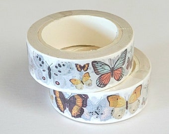 Papillons colorés Washi Tape, option 1m/10m, Scrapbooking Washi Tape Papillons