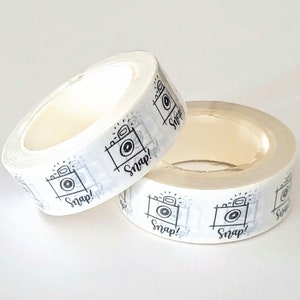 Vintage Camera, Washi Tape, 1m/10m Length Option Washi Tape, Scrapbooking Washi Tape, 1m Sample Washi Tape, 10m Full Roll Washi Tape