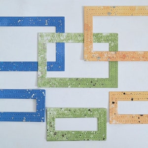 Bordures à motifs rectangulaires, découpes de papier, 9 pièces, découpes de papier Scrapbooking, papier décoratif