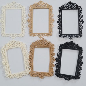 Cadres Photo Bordure Dentelle, Découpes de Papier Carton, 9 pièces, Découpe de Papier,  Scrapbooking