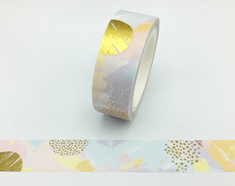 Gold Foil, Washi Tape, Scrapbooking Washi Tape, 5m Full Roll Washi Tape