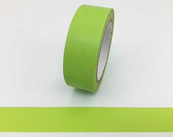 Lime Green, Washi Tape, Scrapbooking Washi Tape, 10m Full Roll Washi Tape