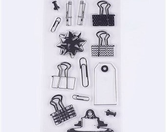 Paper Clips, Clear-Stamps, Scrapbooking Clear-Stamps