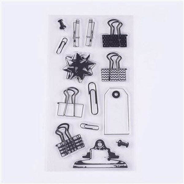 Paper Clips, Clear-Stamps, Scrapbooking Clear-Stamps