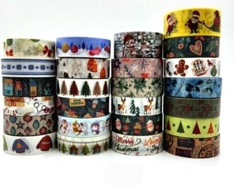 Christmas, Washi Tape, Scrapbooking, Tape — 15mm x 1m Length