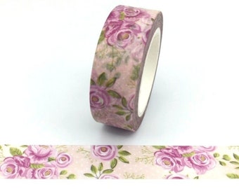 Roses, Washi Tape, Scrapbooking Washi Tape, 10m Full Roll Washi Tape