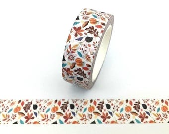 Forest, Washi Tape, Woodland, Foliage, Scrapbooking Tape — 1m/10m Length Option