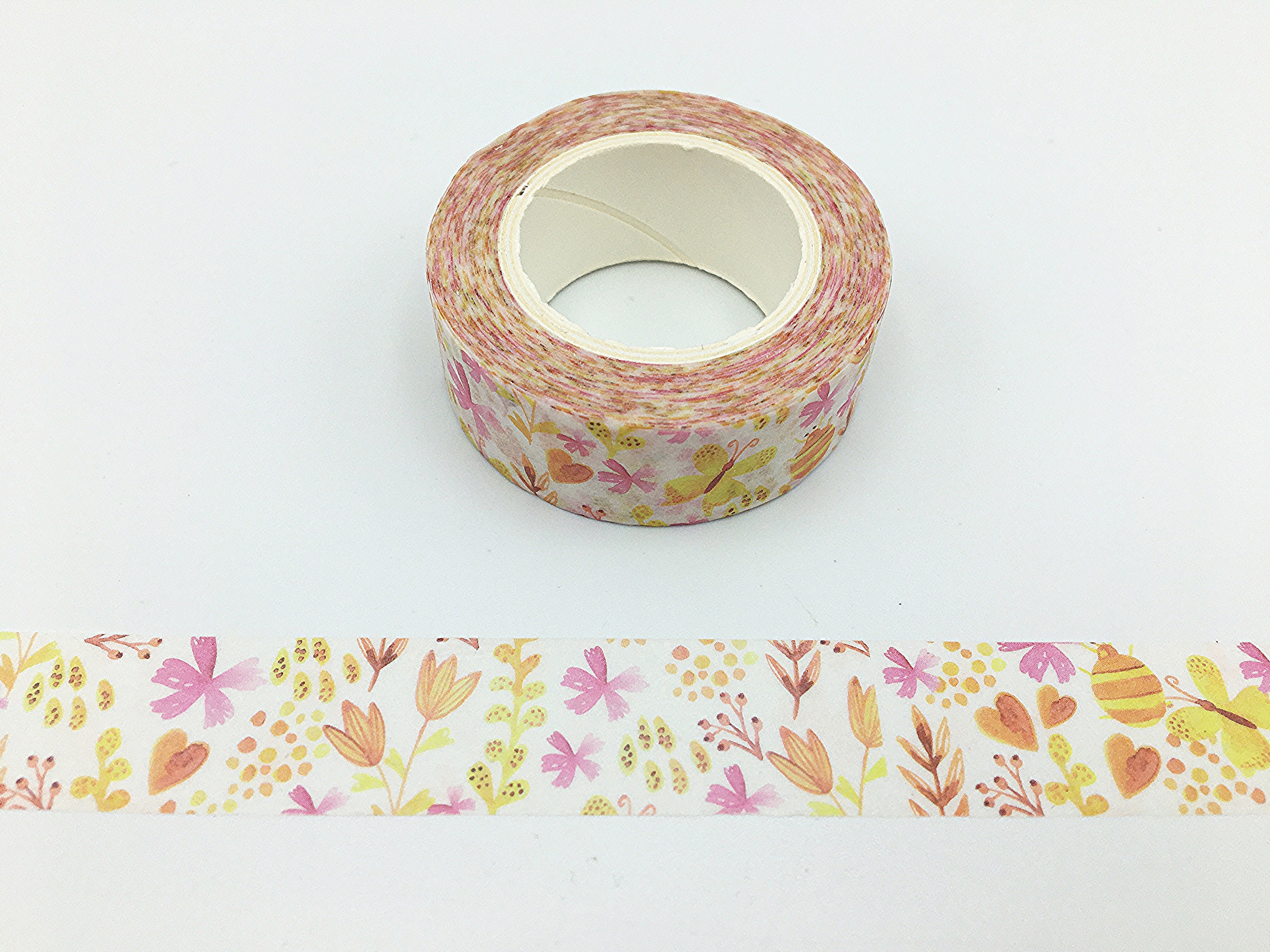 Flowers Washi Tape Scrapbooking Tape 10 meters Full Roll Etsy