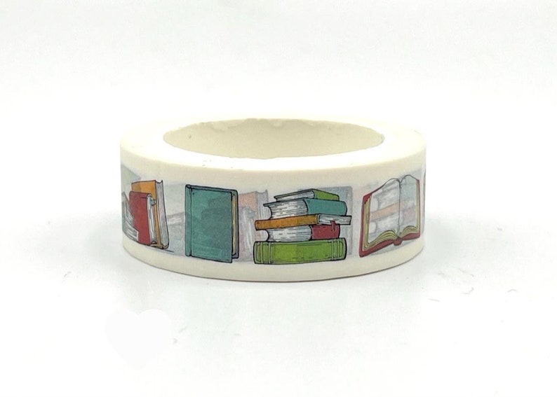 Books, Washi Tape, Vintage Washi Tape, Journal Washi Tape, Scrapbooking Washi Tape