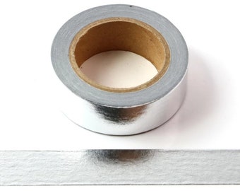 Silver Foil, Washi Tape, Scrapbooking Washi Tape, 10m Washi Tape