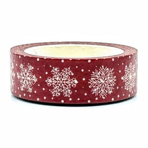 Neige, Rouge et Blanc, Ruban Adhesif Washi
