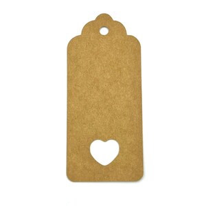 Heart Gift Tags, Kraft Paper Tags Cardstock image 2