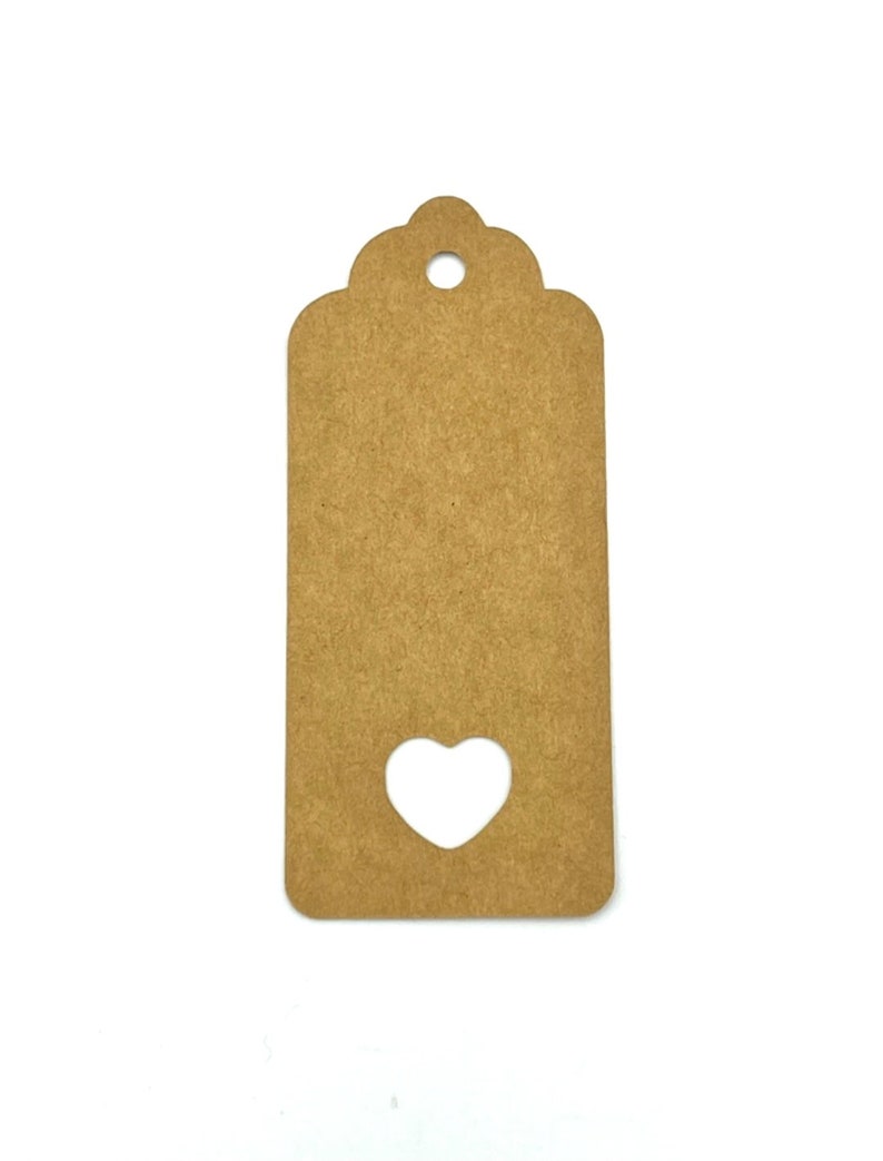 Heart Gift Tags, Kraft Paper Tags Cardstock image 2