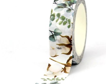 Foliage Leaves Washi Tape, 1m/10m Length Option, Scrapbooking Washi Tape Leaves