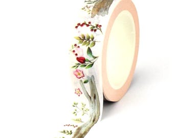Woodland, Washi Tape, Forest, Scrapbooking, Tape — 15mm x 10m