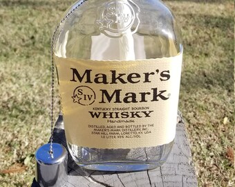 Maker's Mark 1 L Bourbon Whisky Recycled Bottle Patio Torch