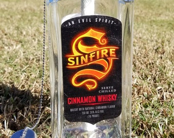 Sinfire Cinnamon Whisky Recycled Bottle Patio Torch