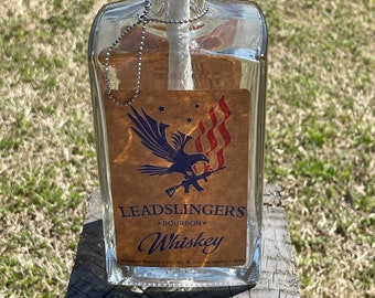 Leadslingers Bourbon Whiskey Bottle Patio Torch