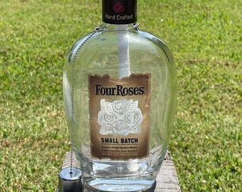 Four Roses Small Batch Bourbon Whiskey Recycled Bottle Patio Torch