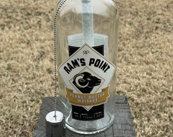 Ram's Point Peanut Butter Whiskey Recycled Bottle Patio Torch