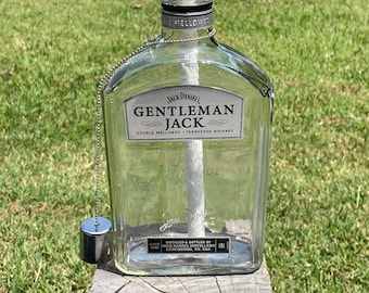 Gentleman Jack Tennessee Whiskey Recycled Bottle Patio Torch