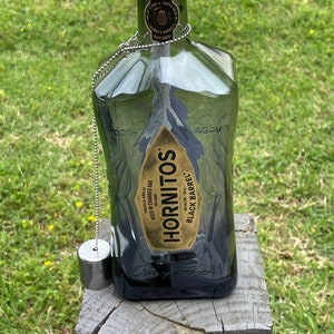 Torche de patio en bouteille recyclée de Tequila de baril noir de Hornitos image 1