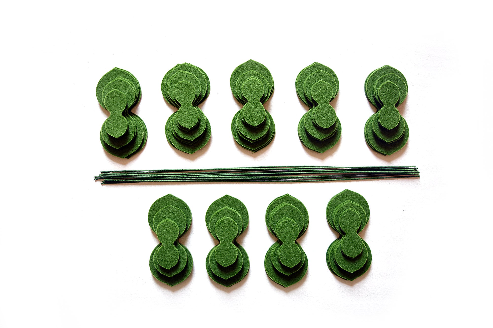 Eucalyptus 9 Twigs Greenery DIY Felt Flowers Handmade Felt Etsy