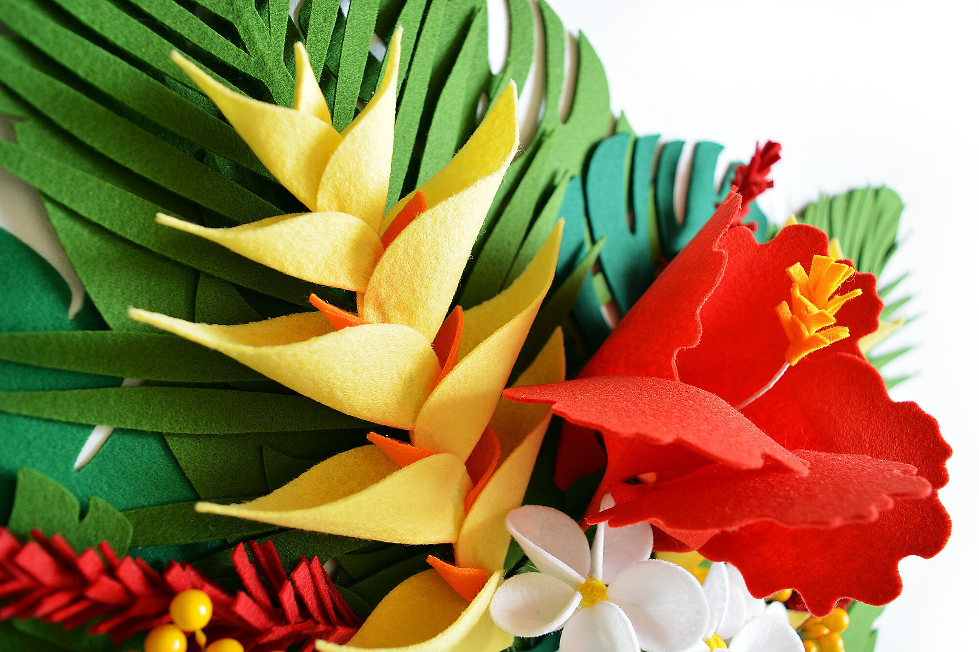 Hawaiian Bouquet DIY Felt Flowers Handmade Felt Flowers Etsy