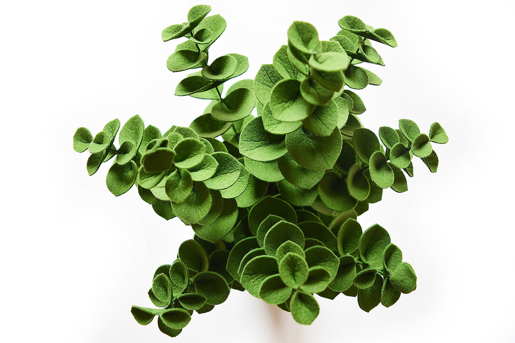 Eucalyptus 9 Twigs Greenery DIY Felt Flowers Handmade Felt Etsy