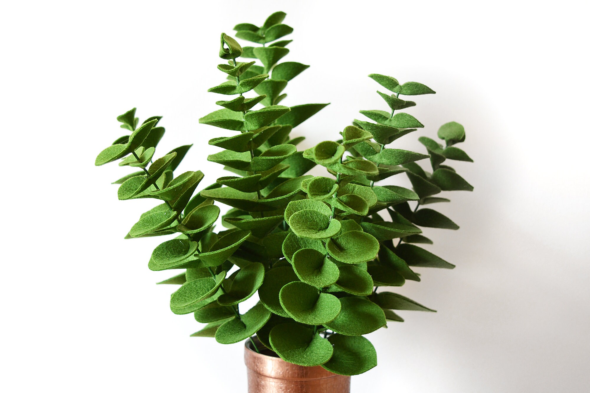 Eucalyptus 9 Twigs Greenery DIY Felt Flowers Handmade Felt Etsy