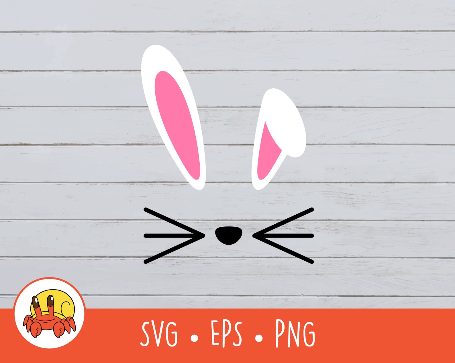 Bunny SVG Vector Bunny Rabbit Cut File For Cricut PNG EPS | Etsy
