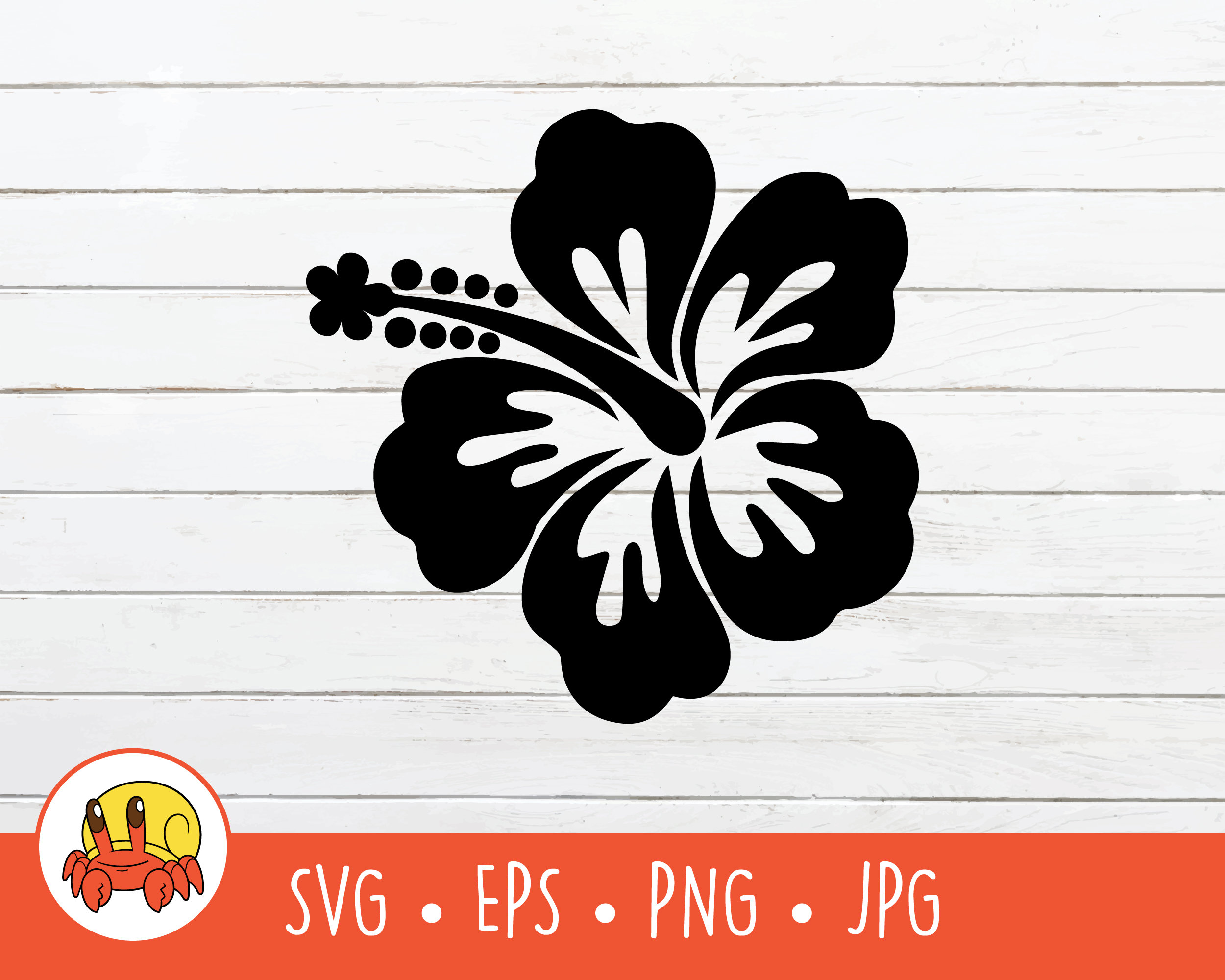 Hibiscus SVG Vector Hibiscus Cut File For Cricut PNG EPS Etsy