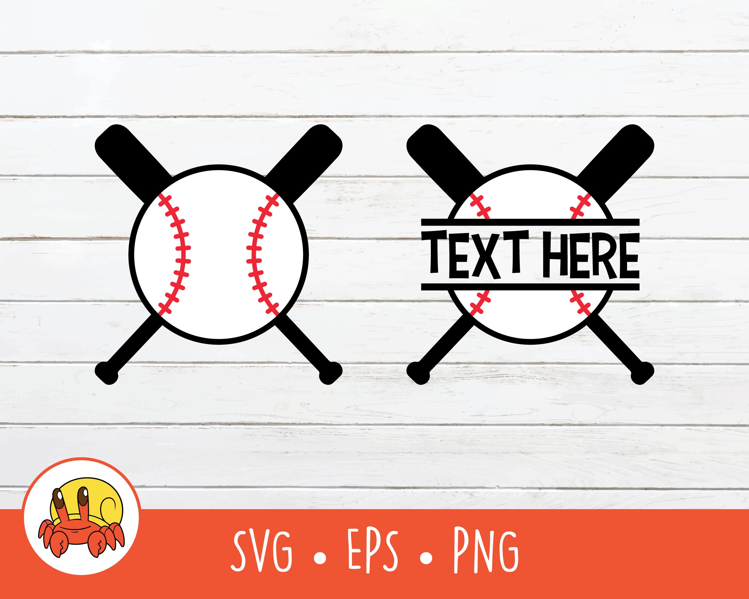 Baseball SVG Split Baseball Name Frame Vector Baseball Cut Etsy