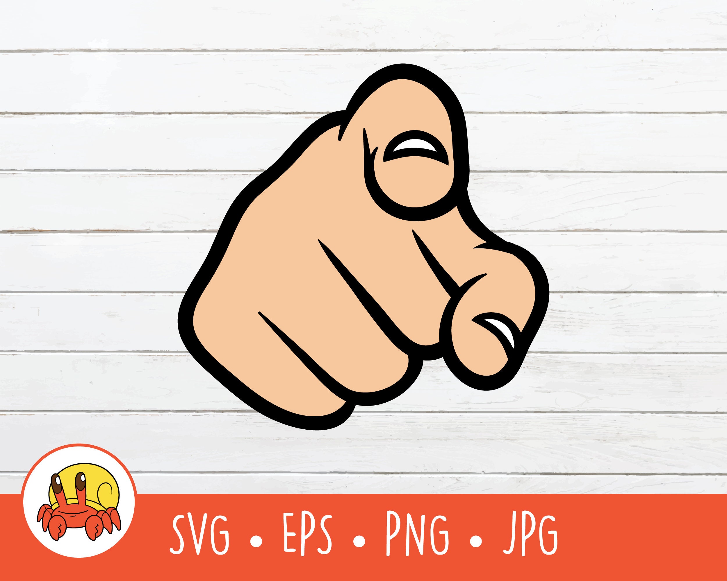 Pointing at you Clipart Silhouette Cutting Machines Pointing Finger SVG Cut File Template for Cricut Hand SVG Index Pointing Finger PNG