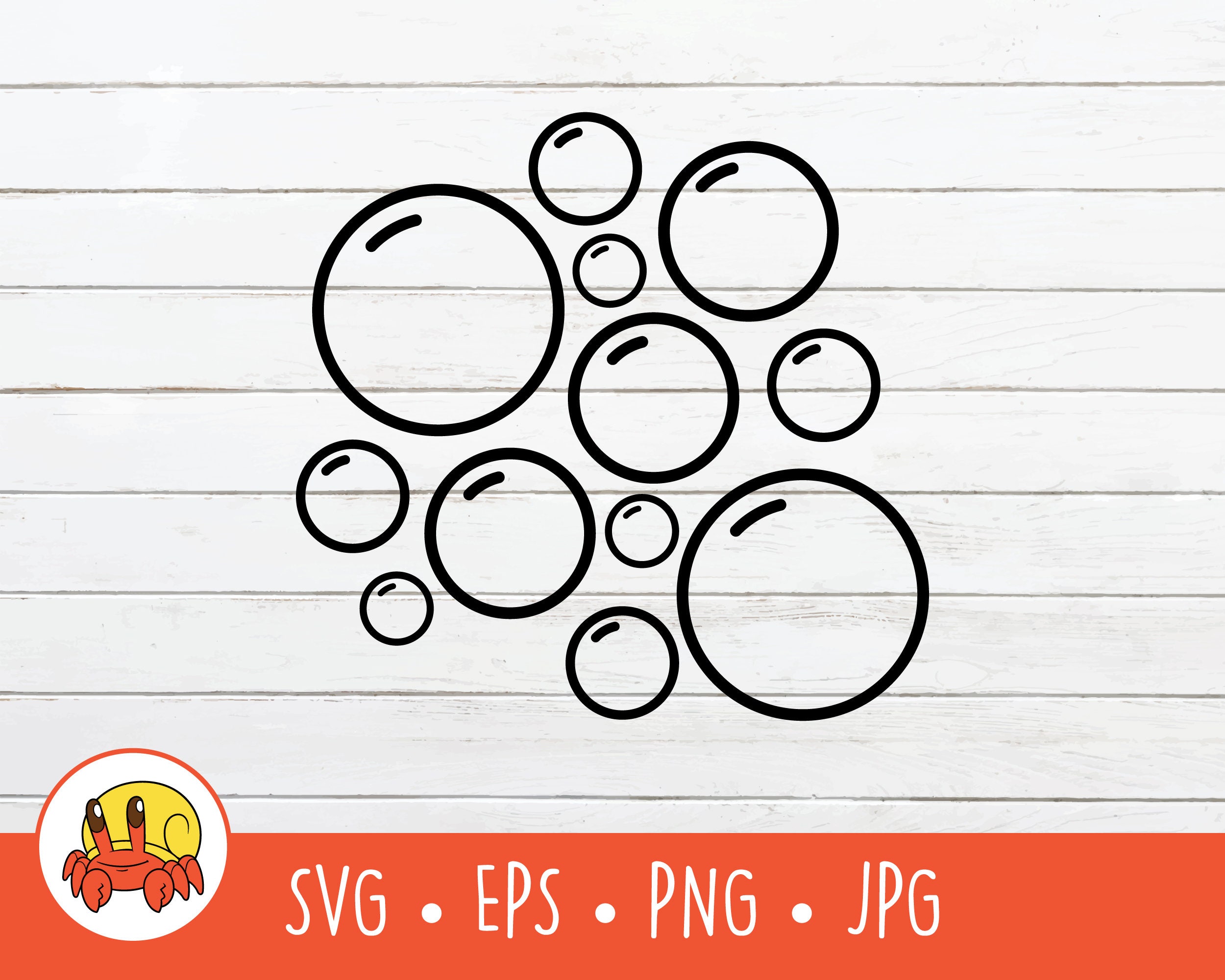 Bubbles SVG Vector Bubbles Cut File For Cricut PNG EPS Etsy