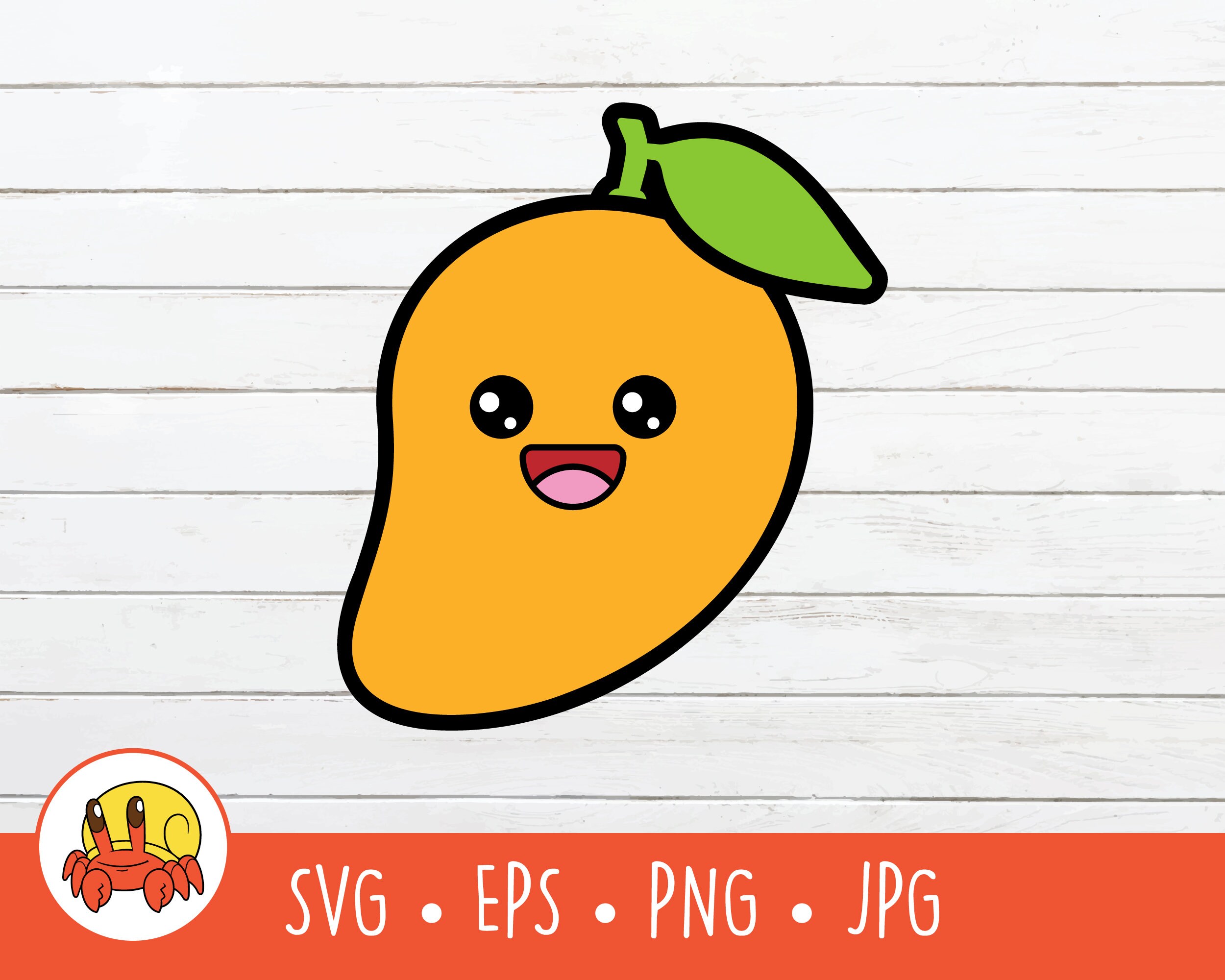 Mango Clipart Vector Mango Cut File For Cricut SVG PNG Etsy