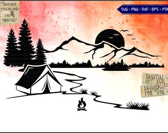 Download Clip Art Camping Sayings Svg Campsite Sign Quotes Png Camp Clipart Mountain Camping Svg Cutting Files Tent And Trees Dxf Files Mug Clip Art Art Collectibles