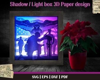 Download 3d Shadow Box Svg Etsy