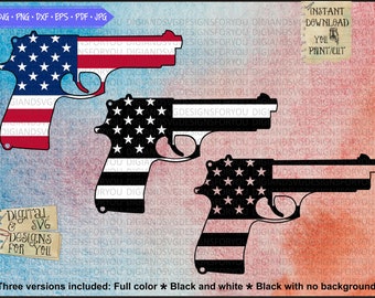 Download Free Gun Flag Etsy SVG Cut Files