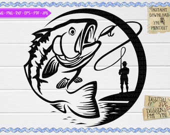Download Fishing Scene Svg Etsy
