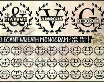 Download Vintage Monogram Svg Etsy