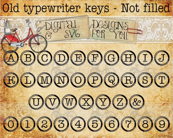 Typewriter Keys Font