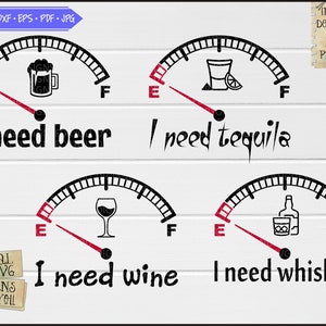 Brandstofmeter bier nodig Brandstofmeter wijn nodig Ik heb brandstofmeter whisky nodig