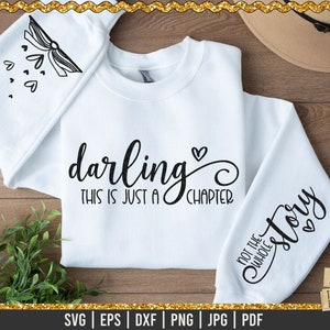 Querida, isso é apenas um capítulo, não a história toda, citação positiva, inspiradora, motivacional, citação de capa, amor-próprio, boho motivacional