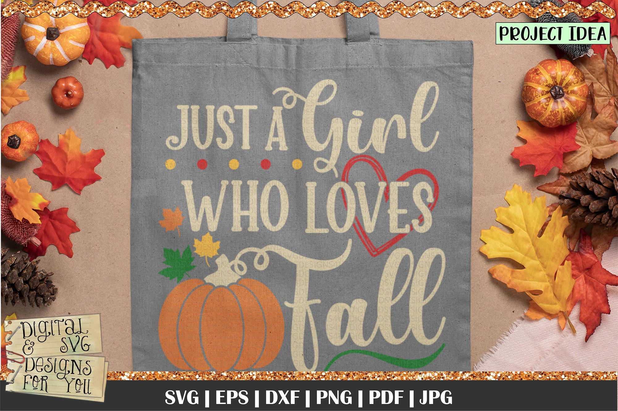 Just a Girl Who Loves Fall Fall Quotes Fall Quote Autumn Etsy UK