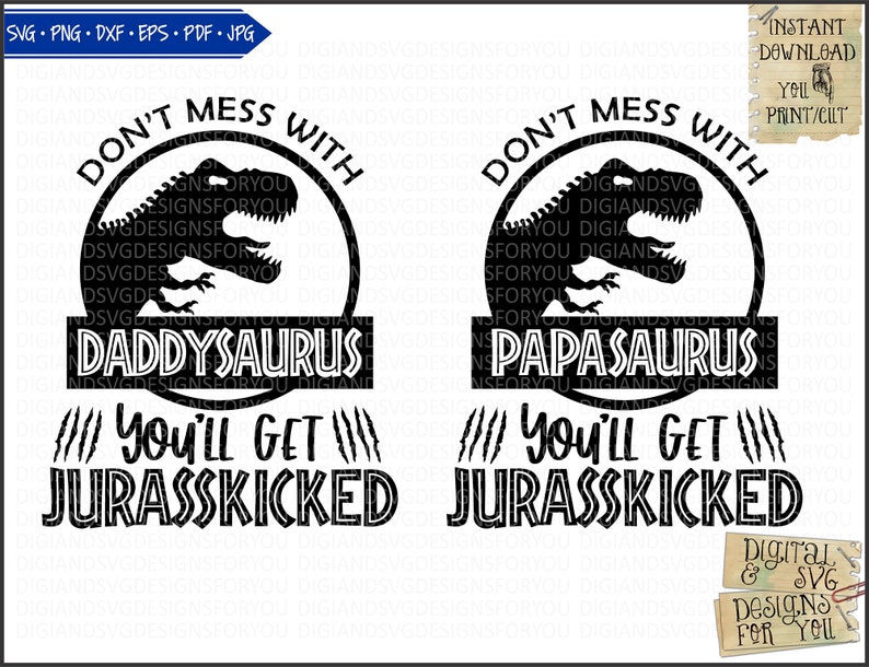 Download Saurus Family bundle Svg Eps Png Cut File Jurasskicked ...
